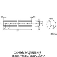 因幡電機産業 DINレール IXDA-100 1本 62-3144-11（直送品）