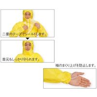 アズワン アズセーフつなぎ服 XL 7-5466-03 1枚（直送品）