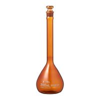コーニングインターナショナル メスフラスコ(JIS規格) 200mL 55640JIS-200 1個 3-496-07（直送品）