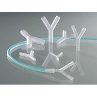 アズワン PVDFチューブコネクター(Y型) 10個入 8712-0008 1袋(10個) 3-8178-03（直送品）