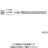 富士電線工業 ビニルキャブタイヤ丸形コード(VCTーF) 2心 φ8mm 3-9667-30 1巻(100m)（直送品）