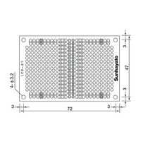 サンハヤト 小型ユニバーサル基板 ICB-87 1個 4-200-03（直送品）