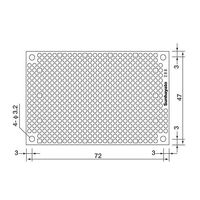 サンハヤト 小型ユニバーサル基板 ICB-288G 1個 4-200-07（直送品）