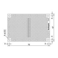 サンハヤト 小型ユニバーサル基板 ICB-288U 1個 4-200-08（直送品）