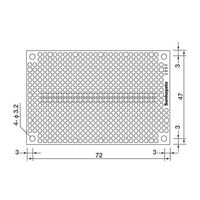 サンハヤト 小型ユニバーサル基板 ICB-288V 1個 4-200-10（直送品）