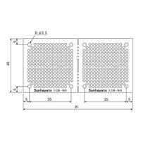 サンハヤト 小型ユニバーサル基板 ICB-90 1個 4-200-12（直送品）