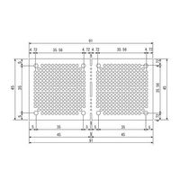 サンハヤト 小型ユニバーサル基板 ICB-90GH 1個 4-200-13（直送品）