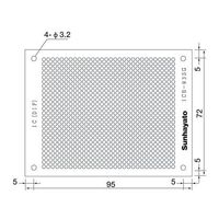 サンハヤト 小型ユニバーサル基板 ICB-93SG 1個 4-200-16（直送品）