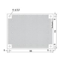 サンハヤト 小型ユニバーサル基板 ICB-293G 1個 4-200-19（直送品）