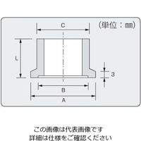 アズワン ショートフランジ KF10タイプ SF10 1個 4-493-01（直送品）