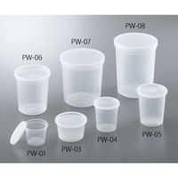 アズワン ディスポPPサンプル保存容器 232mL 100個入 PW-04 1箱(100個) 4-781-04（直送品）