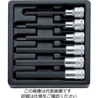 エスコ 1/2”DR [INHEX]ビットソケットセット EA612TJ-2 1セット（直送品）