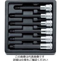 エスコ 1/2”DR/T30ーT60 [TORX]ビットソケットセット EA612TJ-3 1セット（直送品）