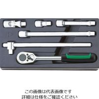 エスコ 1/2”DR ラチェットハンドルセット EA612TK-12 1セット（直送品）