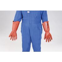 エスコ [L] 高圧用絶縁手袋(胴太型/7000V) EA640ZE-4 1双（直送品）