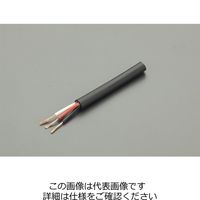 エスコ 5.5 mm2x20m/3芯 ビニールキャブタイヤケーブル EA940AG-550 1本（直送品）