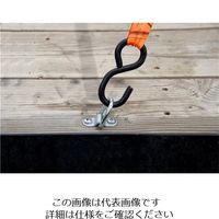 エスコ 70x 38mm ウォール金具(スチール・クロームメッキ/4個) EA638BT-1A 1セット(16個:4個×4パック)（直送品）