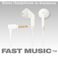 エレコム ステレオヘッドホン/セミオープン型/φ3.5/13.6mmドライバ/FAST MUSIC/F10IA/ホワイト 1個