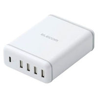 エレコム スマートフォン・タブレット用AC充電器/USB-A4ポート(おまか MPA-ACD02WH 1個