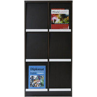 イヌイ ディスプレイラック2列3段 ダークブラウン 560×395×1225mm DPD-203T 1台（直送品）