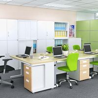 【軒先渡し】Y2K D700デスク用高性能ワゴン ホワイト 395×550×616mm OAD-3LP-NA 1台（直送品）