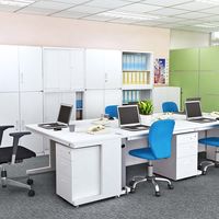 【軒先渡し】Y2K D700デスク用高性能ワゴン ホワイト 395×550×616mm OAD-3LP-WH 1台（直送品）