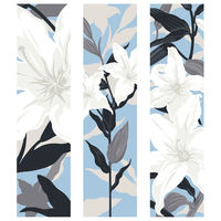 東京ステッカー ウォールステッカー 大判 転写 植物【カサブランカ/BL/M】 TSー0011ーCM （直送品）