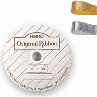 シモジマ メタルリボン 6×30 ゴールド 001400601 1セット(20巻)（直送品）