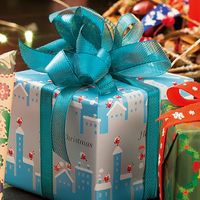 シモジマ ソフトメタルリボン 12×20 ミズ 001402215 1セット（10巻）（直送品）