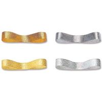 シモジマ メタルリボン 36×15 シルバー 001402701 1セット(8巻)（直送品）