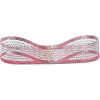 シモジマ シースルーリボン 10×30 ピンク 001412003 1セット(6巻)（直送品）