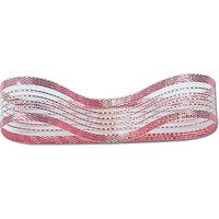 シモジマ シースルーリボン 18×30 ピンク 001412103 1セット(6巻)（直送品）