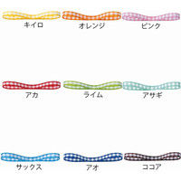 シモジマ プチギンガムリボン 6×20 ピンク 001416102 1セット(4巻)（直送品）