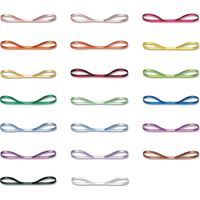 シモジマ シングルサテンリボン 3×20 アップルG 001417946 1セット（6巻）（直送品）