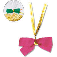 シモジマ HEIKO クイックリボン 12mm巾 ベニ 001423513 1セット(20個入×50束 合計1、000個)（直送品）