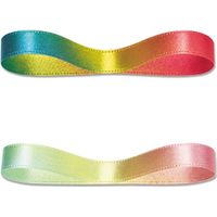 シモジマ HEIKO レインボーサテンリボン 3×30 #08パステル 001423602 1セット(1巻入×4巻 合計4巻)（直送品）