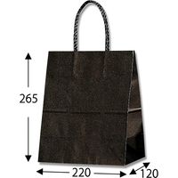 シモジマ スムースバッグ 22ー12 黒無地 003156191 1セット(25枚×12袋 合計300枚)