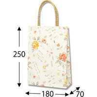 【ケース販売】HEIKO 紙袋 スムースバッグ 18-07 ポエット 003156206 1ケース(25枚×12袋 合計300枚)（直送品）