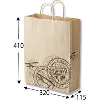 【ケース販売】HEIKO 紙袋 25チャームバッグ 2才 プレインスタンプ 003230435 1ケース(50枚入×4袋)（直送品）