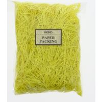 シモジマ 紙パッキン 40g ネオンイエロー 003800872 1セット(10袋)（直送品）