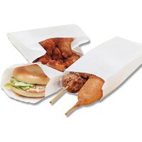 【ケース販売】HEIKO 箱 食品袋 耐油ガゼットパック ロング 白無地 004164102 1ケース(100枚入×40袋)（直送品）