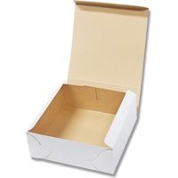 【ケース販売】HEIKO 箱 白地カートン 4 ケーキ4個用 004246804 1ケース(10枚入×60袋 合計600枚)（直送品）