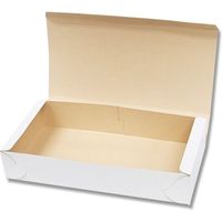 【ケース販売】HEIKO 箱 白地カートン 8 ケーキ8個用 004246808 1ケース(10枚入×40袋 合計400枚)（直送品）