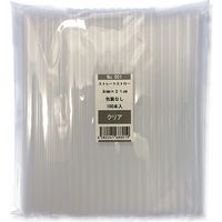 シバセ工業 801 Sストロー裸 8mm×21cm クリア 004712916 1セット(100本入×60袋 合計6000本)（直送品）