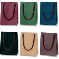 シモジマ カラーチャームバッグ Tー4 ブラウン 005350005 1セット(10枚×10束 合計100枚)（直送品）