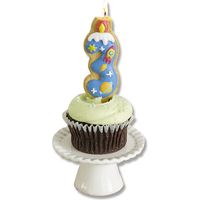 カメヤマ B56280030クッキーナンバーキャンドル3番 005997325 1セット(1個入×120箱 合計120個)（直送品）