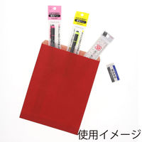 シモジマ 柄小袋 R-50 筋入無地 赤 006526502 1セット（200枚入×10）（直送品）