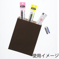 シモジマ 柄小袋 R-50 筋入無地 焦茶 006526504 1セット（200枚入×10）（直送品）