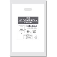 シモジマ HDカラーポリ 30-45（B4用） ホワイト 006637321 1セット（50枚入×10）（直送品）