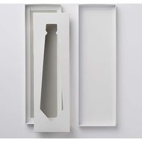 シモジマ ＤＸ白無地箱　Ｎー３　ネクタイ用　Ｌ 006801500 1セット（10枚×10束）
